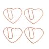 100Pcs Heart Shaped Paper Clips Iron Decorative Paperclips Set with Transparent Box for   School Household