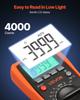 Digital Multimeter, 4000-Count TRMS DC/AC Voltmeter Current Tester, Auto-Ranging Multimeter for Current Voltage Resistance Capacitance Temperature