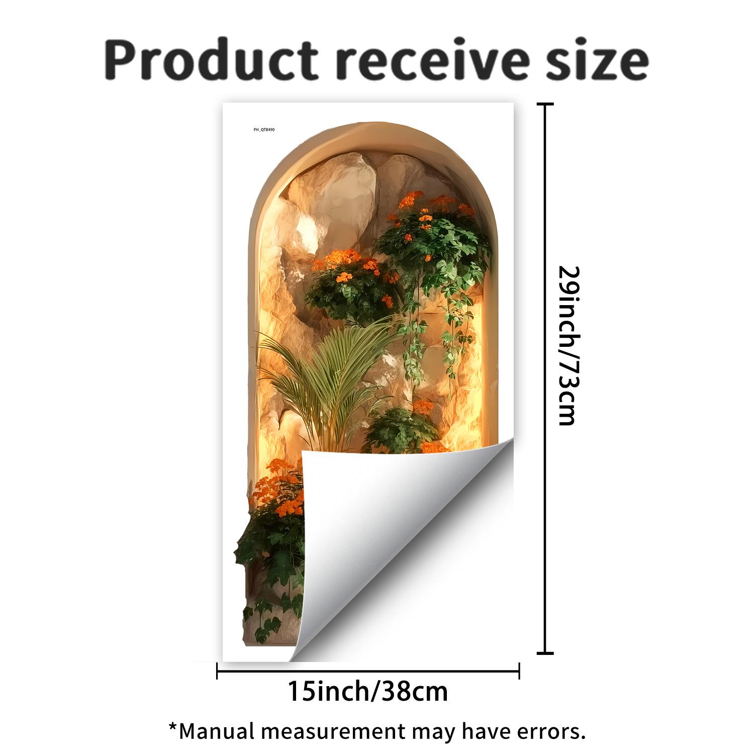 

Арочные фальш-окна Зеленые растения Спальня Гостиная Прихожая Общежитие Домашний декор Настенные самоклеящиеся наклейки