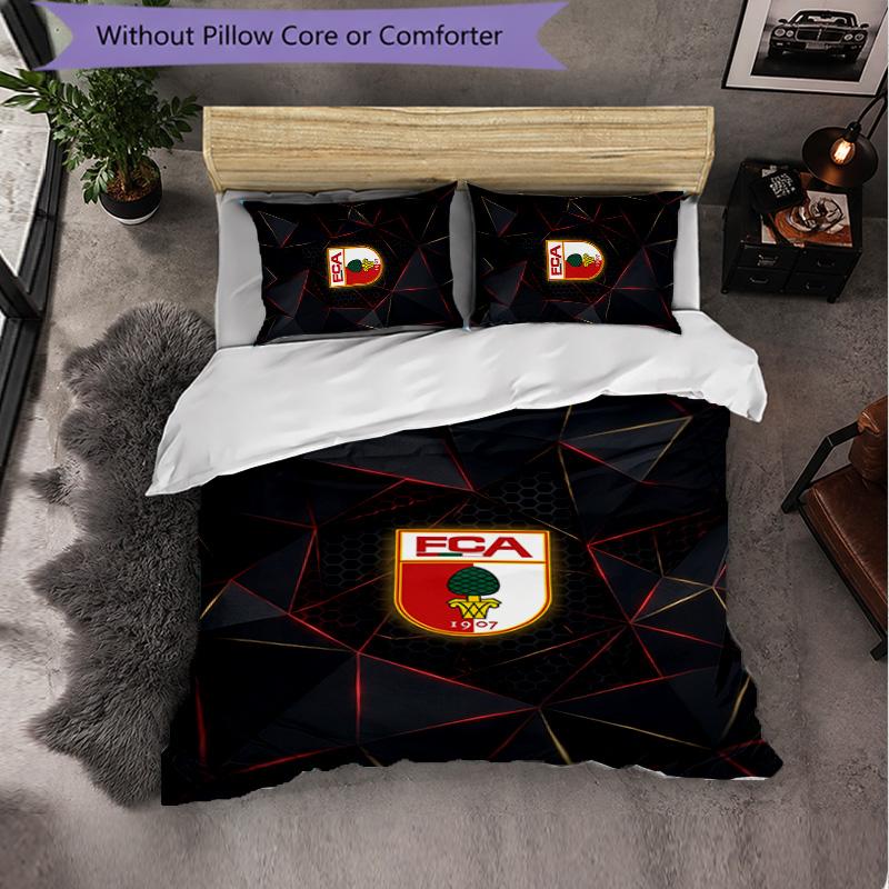 FC Augsburg FC Thema Beddengoed 3-delig Dekbedovertrek Set Decoratief Beddengoed Voor Tienerkamer Huisdecoratie