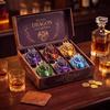 Pahar Artă din Sticlă Dragon Mitic 3D - Pahar pentru Whiskey Glob Cristal Fantasy cu Design Detaliat de Dragon Set de 6 Piese Pahare Decorative pentru Băuturi Ideal