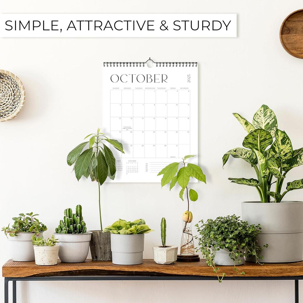Beautiful 2025-2026 Wall Calendar - Runs from June 2025 Until December 2026 – Large 14.5"x11.5" Office Wall Calendar for Easy Organizing