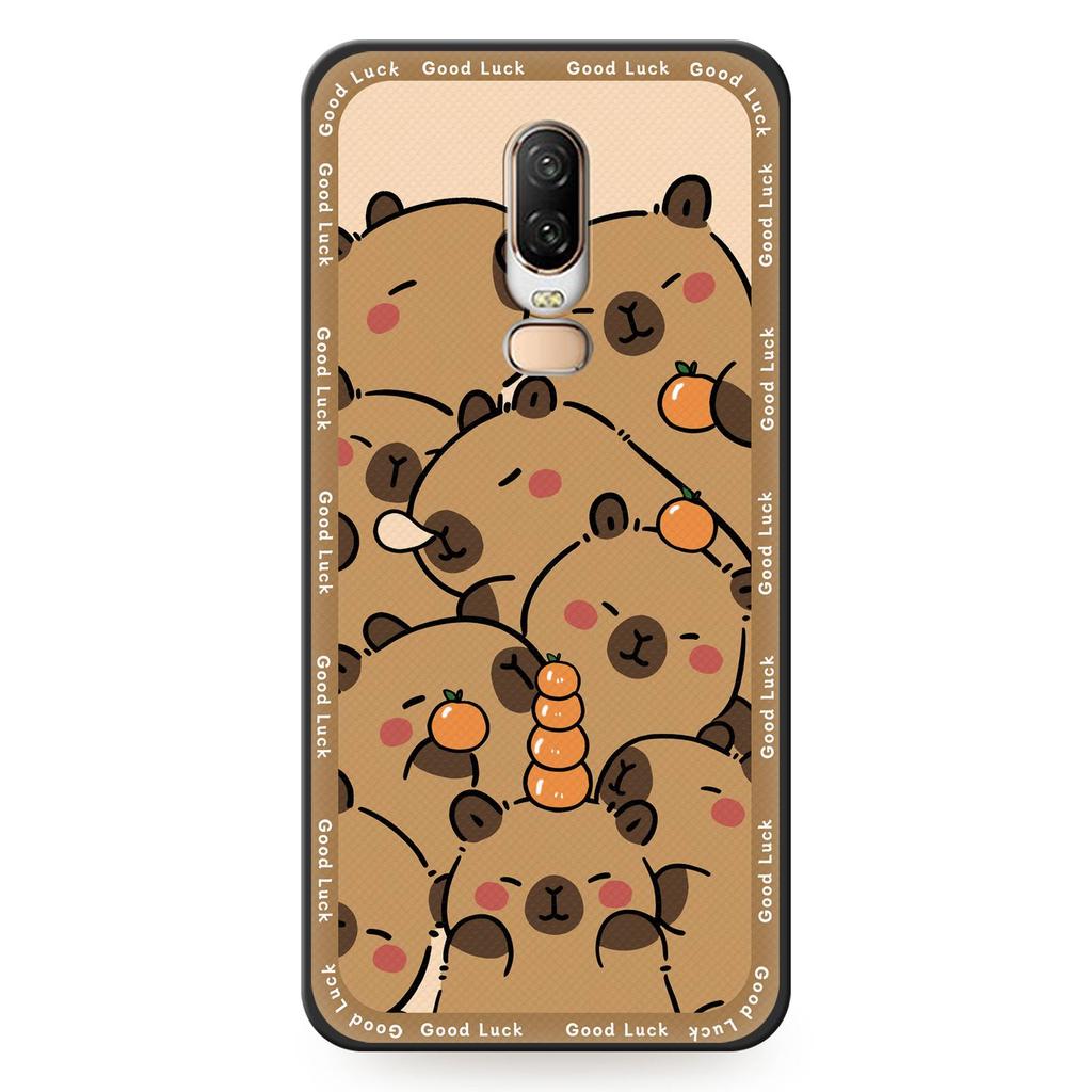 Soft Case Shockproof Phone Case For OnePlus 6/1+6 Durable Protective Full Wrap Anti-knock Waterproof Graffiti TPU Cute