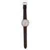 MASTER WORKS Quattro 002 MW07SRS-EDDBO8 Men's Watch, Made In Japan, Quartz Movement, 41mm, Leather Strap, Chronograph, Brown