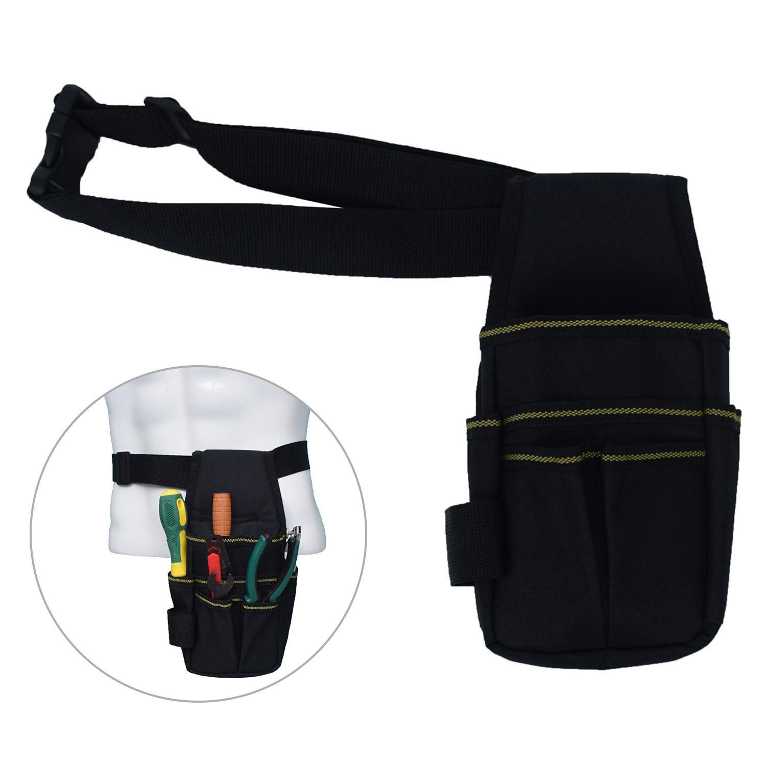 

Tool Belt Pouch 600D Oxford Fabric with Waist Strap Multipurpose Repair Tool Organizer Bag 25.5 x 12.5 x 3cm A
