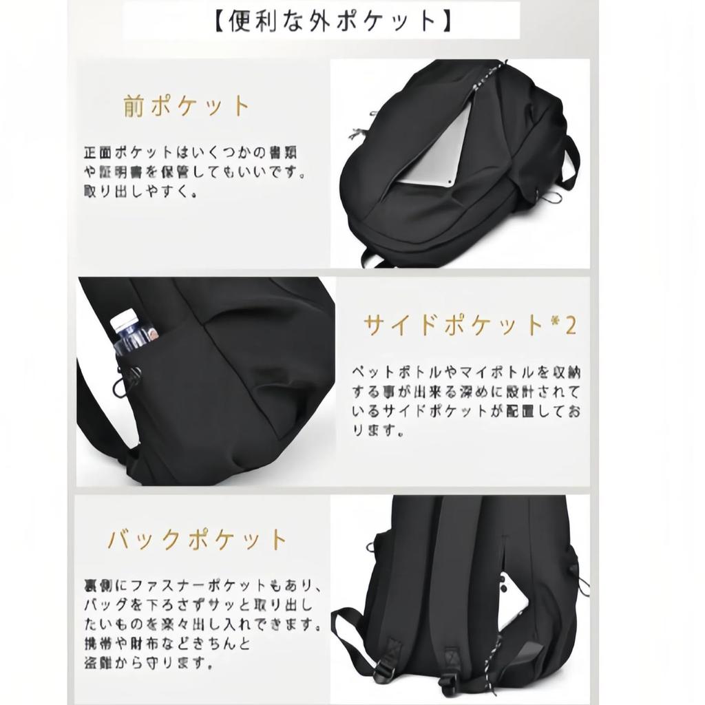 Rucksack for Men and Women, Large Capacity, Waterproof, Lightweight, Perfect for Commuting, School, Travel, Leisure, Fashion, Unisex