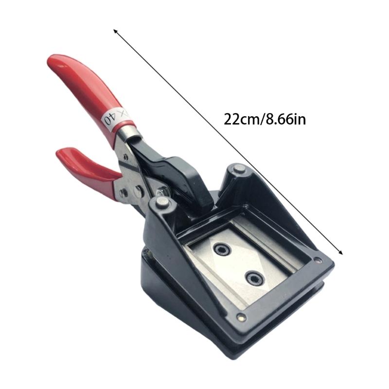 Photo Punch Keyring Picture Die Cutter Handheld Photography License Plier Cutting Tool Trimmer Portable For Outdoor Use