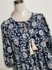 Women Summer Boho Ethnic Print Mid Sleeve Dress Loose High Waist Comfortable Cotton Long Dress Slimming Flattering Fit
