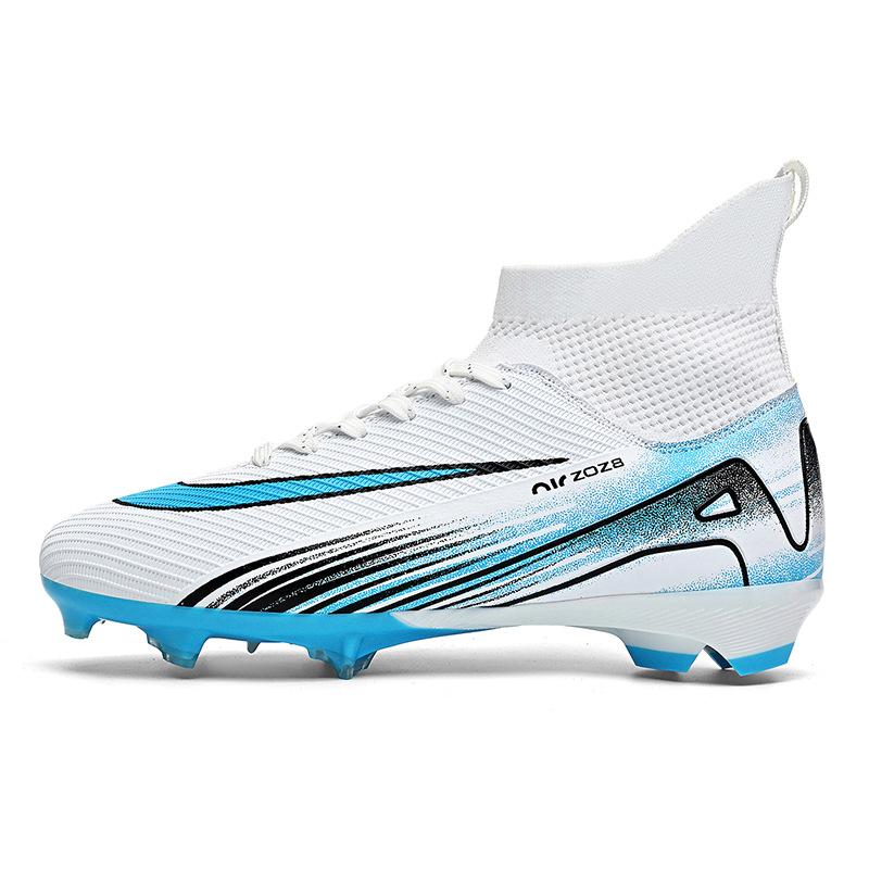 New Football Shoes Long Broken Nails High Top Breathable Sports Men's and Women's Models