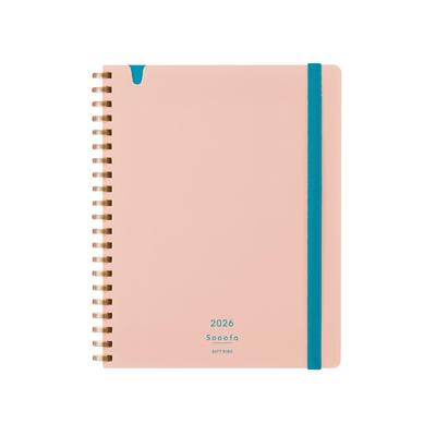 KOKUYO 2026 Sooofa Soft Μηνιαίο B6 Light Ξεκινά Δεκέμβριος 2025 Ημερολόγιο, Δακτύλιος, Μπλοκ, Παραλλαγή, Ροζ, Ni-SSMNLP-B6-26,