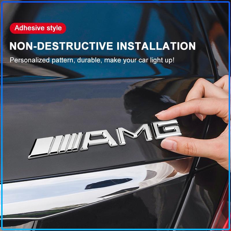1 Pieza Insignia Emblema Decoración Carrocería Maletero Coche Pegatina 3D Para Mercedes Benz AMG Clase A B C E G R S CLA CLK GLA GLC GLE GLK C200 C230 C240 C250 C280 C300