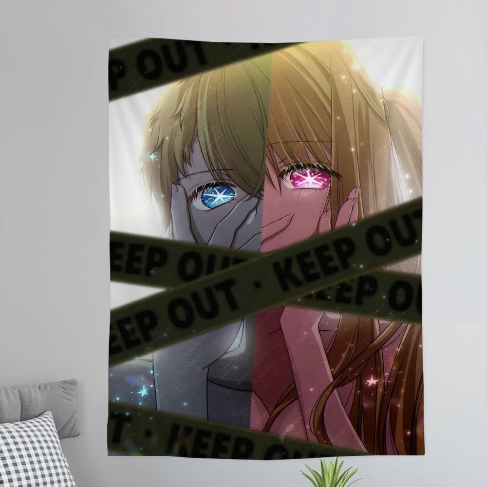 Anime OSHI NO KO Colorful Tapestry Wall Hanging Bohemian Wall Tapestries Mandala Wall Hanging Sheets