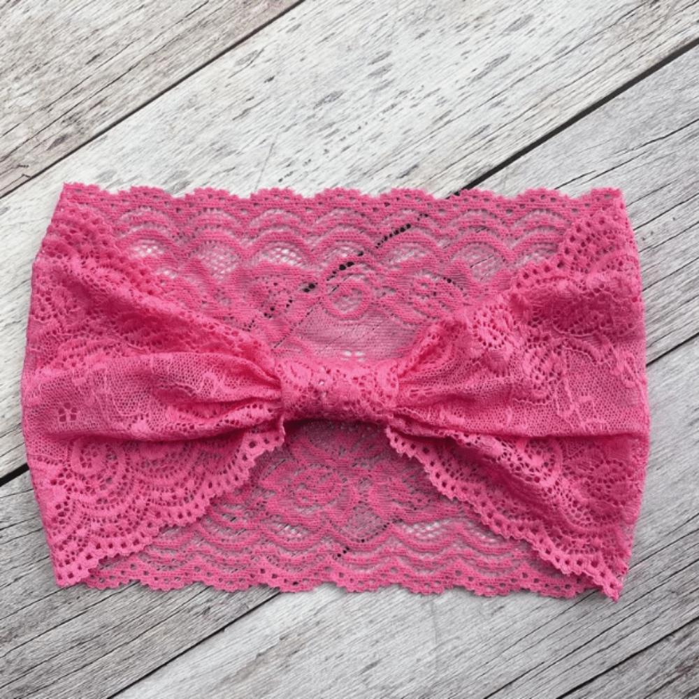 Soft Solid Color Headband Non-Slip Fabric Headband Stylish Lace Trim Headband  Daily Wear