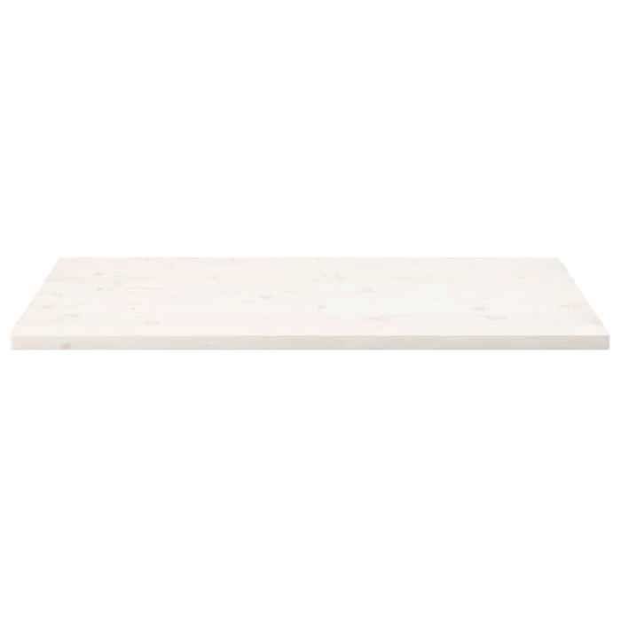 VidaXL Dessus de table blanc 100x50x2,5 cm bois de pin massif 824406