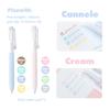 3/12 Color 3 in 1 Multi Functional Click Gel Pen Retractable Ballpoint Pen for Journal Writing Stationery School Office Supplies