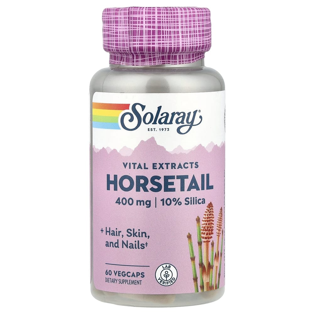 SOLARAY Horsetail Extract 400mg Veggie Capsules, 60 Count