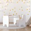 Children's Timi table + chair MDF color white