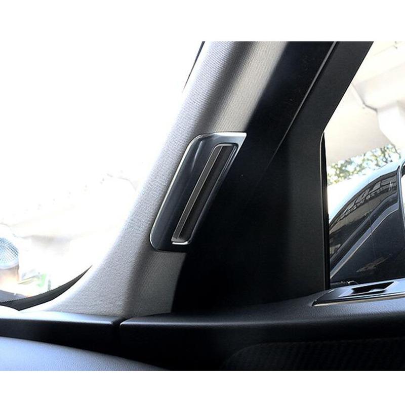 For Jaguar F-PACE FPace 2016 2017 2018   Car Garnish Detector ABS Trim Front Air Condition Outlet Vent Moulding