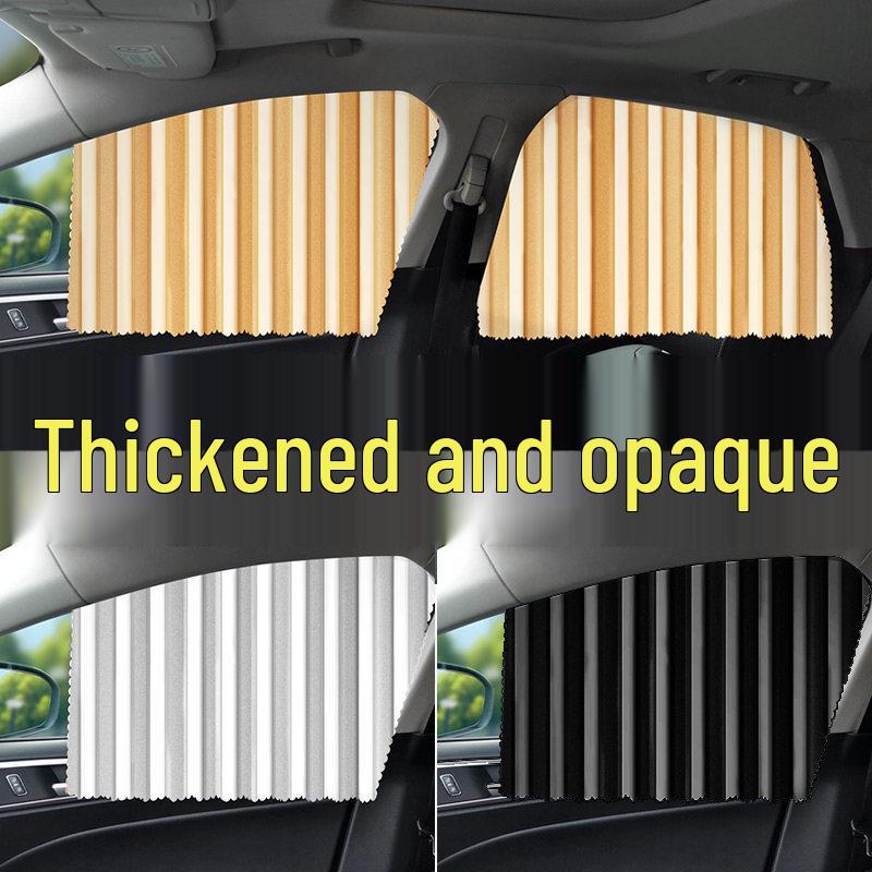 Car Interior Pull-up Curtain: Rear Seat Sun Shade for Baby