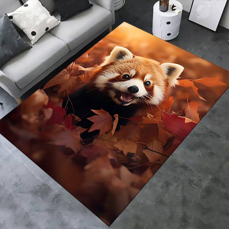 Office Carpet Red Panda Design, Sofa Rug, Chair Mat Protection