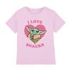 Star Wars The Mandalorian Childrens/Kids I Love Snacks Grogu T-Shirt