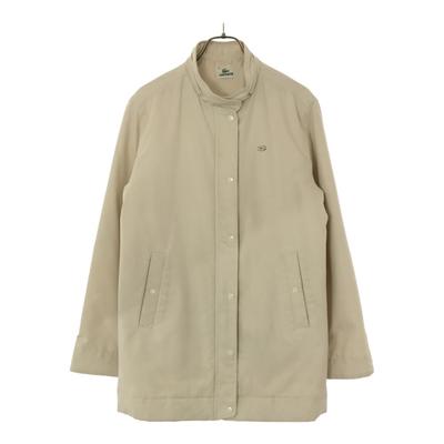 Padded Stand Collar Jacket 40 Beige Women Used