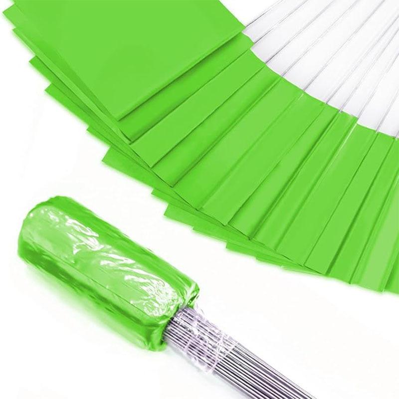 20Pz Bandierine Segnaletiche da Giardino in PVC Alta Visibilità Filo d'Acciaio per Irrigazione Prato Rilievo Confini per Decorazione Giardino di Casa
