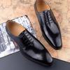 Fashion YAOLIDA Men Shoes Top Layers Leather Handmade Wedding Office Business Dress Footwear Latest Design Oxfords Preminum Leather Shoe
