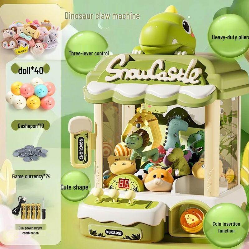 2026 Kids' Claw Machine Toy - Compact Home Arcade for Boys and Girls, Anti-Bump, Ideal Birthday Gift