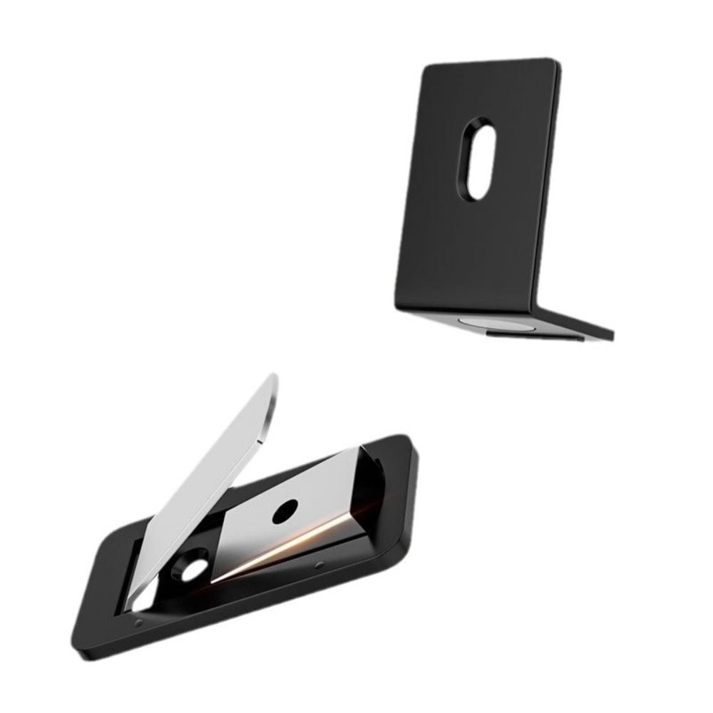 Stainless Steel Ultra Thin Door Stopper Ultra Thin Strong Magnetic Invisible Door Stopper Anti-collision Aluminum Alloy