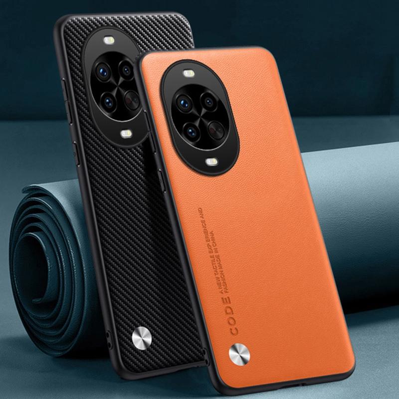 

Luxury PU Leather Case For Huawei Nova 14 Pro Back Cover Silicone Shockproof Full Protection Phone Case For Huawei Nova 14 Ultra Nova 14 Ultra матовий чорний колір