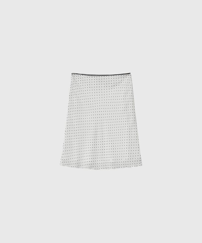 GENERALIDEA Dot Sheer Midi Skirt [White] / Gf2Lsk517