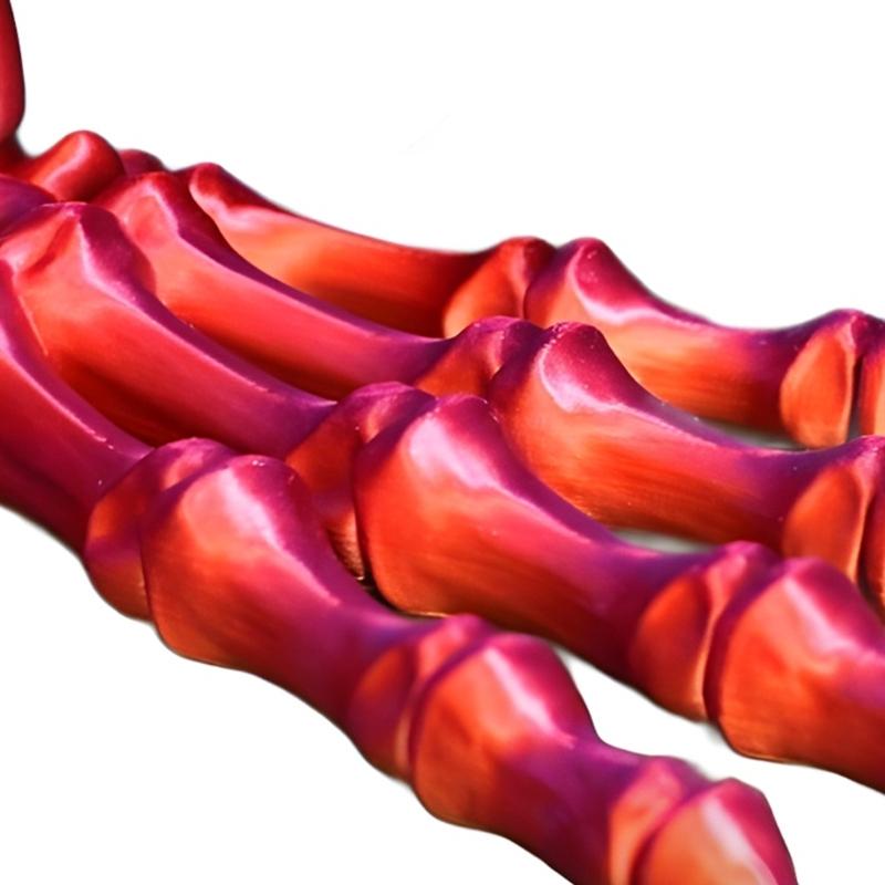 Realistická ozdoba lebky a ruky z kyseliny polymléčné s pohyblivými klouby Halloweenská stolní dekorace Lidská kostra dlaně