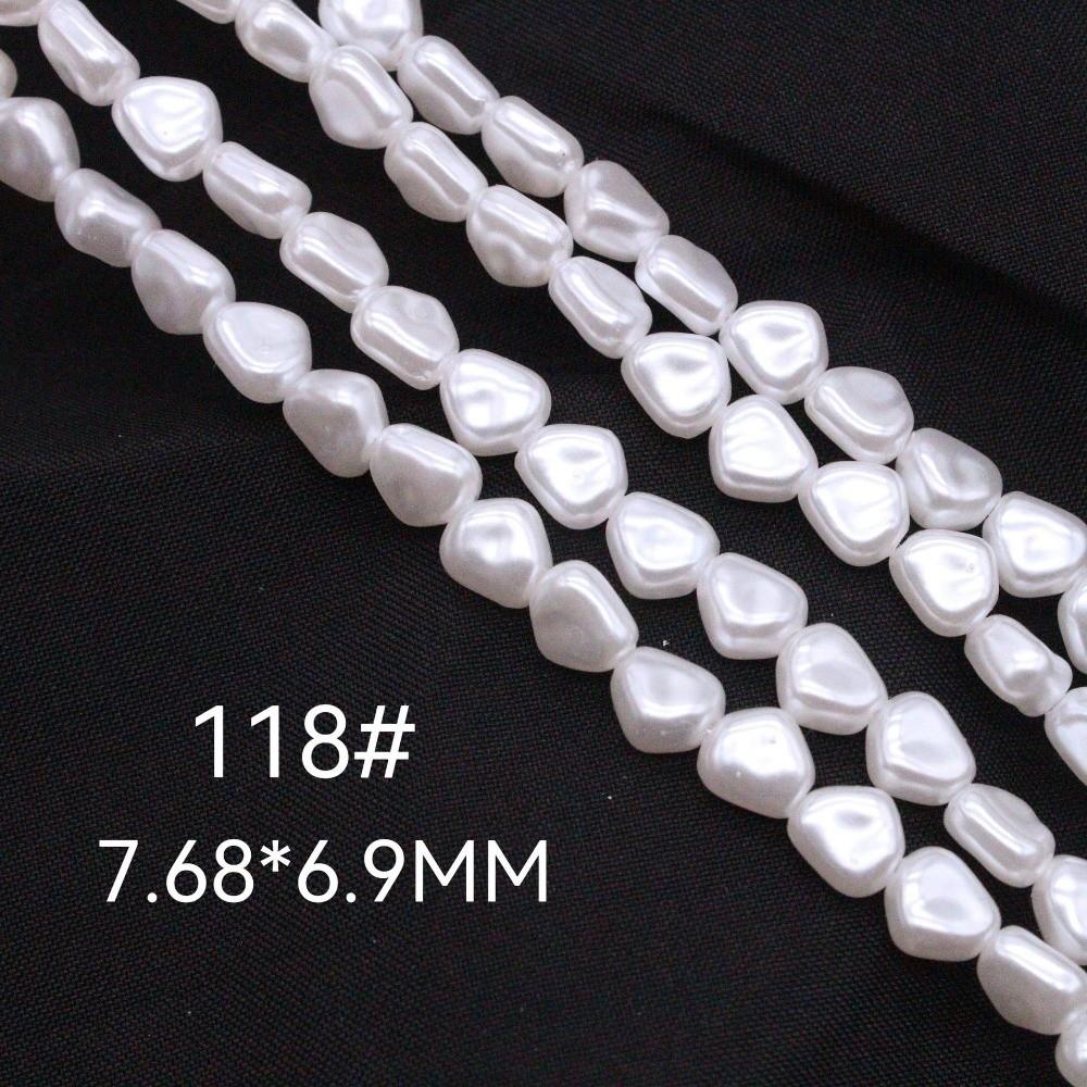 4.5-7.9mm Imitation pearl Irregular Shape Baroque Style Semi-Finished Beads ABS Irregular Pearls Earrings Making