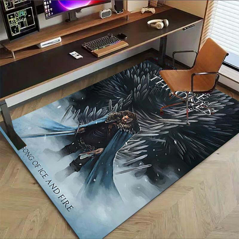 1pc Game of Thrones A Song of Ice and Fire Carpet Office Rug Mat Home Decor Area Carpet Festival Gift Office desk chair carpet Longlasting Material