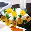 Handcrafts Crystal Pineapple Figurine Elegant Glass Artificial Fruit Sculpture Ornament for Home and Office Table Decors