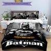 3pcs Batman Hero Bedding Set, Soft Polyester Duvet Cover and Pillowcases Machine Washable Seasons all suitable 93