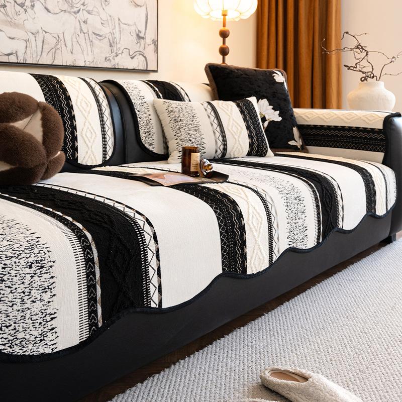 

Chenier Sofa Cushion New Light Luxury High-End Sense Non-Slip And Dirt-Resistant Seat Cushion Cushion Cover Cloth Anti-Cat Scratch 70*70cm