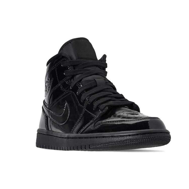 (WMNS) Air Jordan 1 Mid Patent SE 'Triple Black' Donna BQ6472-002