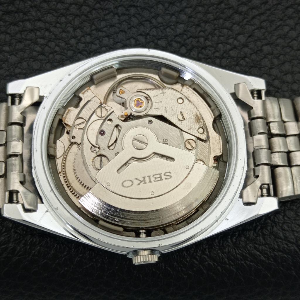 VINTAGE SEIKO 5 AUTOMATIC 6309A REFURBISHED JAPAN MENS SILVER WATCH A442837-1