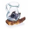 Molten Glass Water Jug On Driftwood 0.6L
