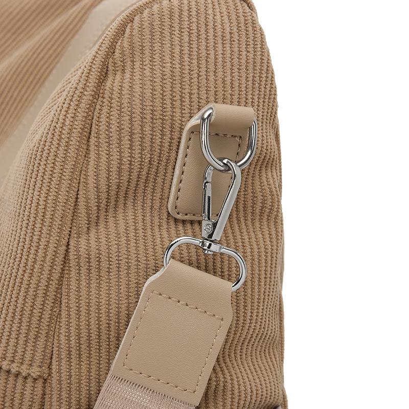 Cordrucksack Damen Einfarbiger Rucksack Studenten Schultasche