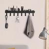 City Silhouette Key Hooks - Multi-Purpose for Clothes Bags in Household, Decorative Holder for Living Room Wall