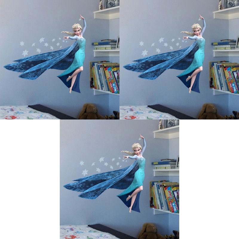 Frozen Princess Wall Sticker Featuring Vibrant Pvc Material For Girls Bedroom Decoration