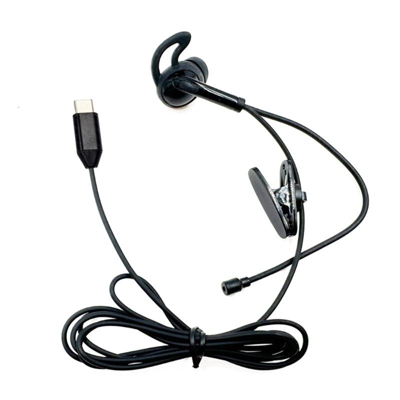 3.5mm/Type C in Ear Single-Side Earphones Mono Earbud Corded Headsets Headphone Single Side for MP3 MP4 Mobile Phones Notebook