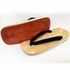 Edoten Geta Sandals, Made in Japan, Yellow Tatami Mat, Non-Slip Candy Sole, Black Strap, Size M (Medium)