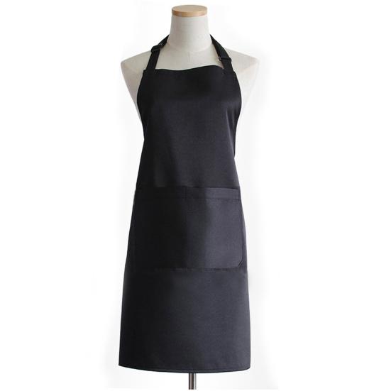 Delantal de cocina cómodo con hebilla ajustable, delantal de cocina fácil de limpiar de poliéster y algodón para hornear