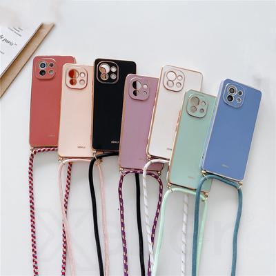 Collana a tracolla Cordini Placcatura Custodia morbida per telefono per Xiaomi 13T Pro 11T Poco X5 Pro M4 X3 Redmi Note 12 Pro 11 10 9 8 Pro