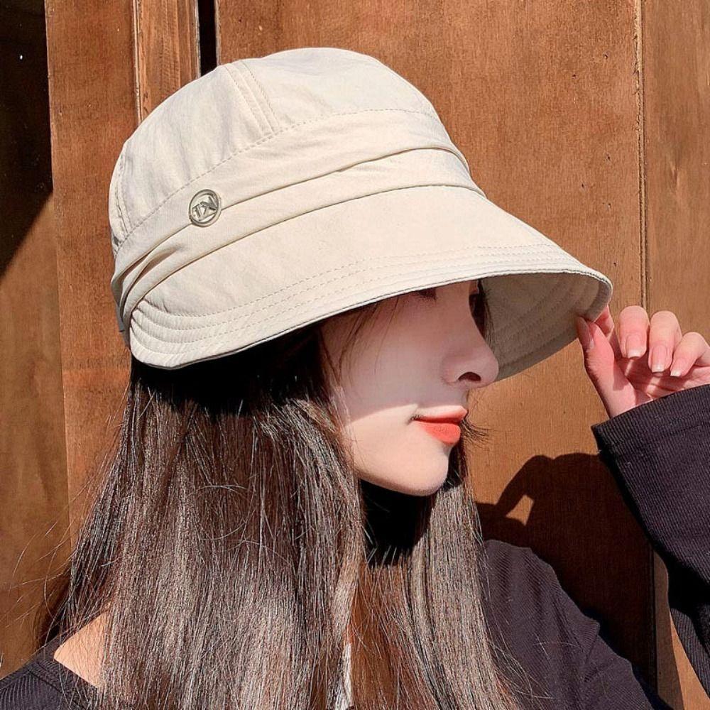 Anti-UV Baseball Caps Big Brim Visor Cap Casual Sunshade Hat  Women Men