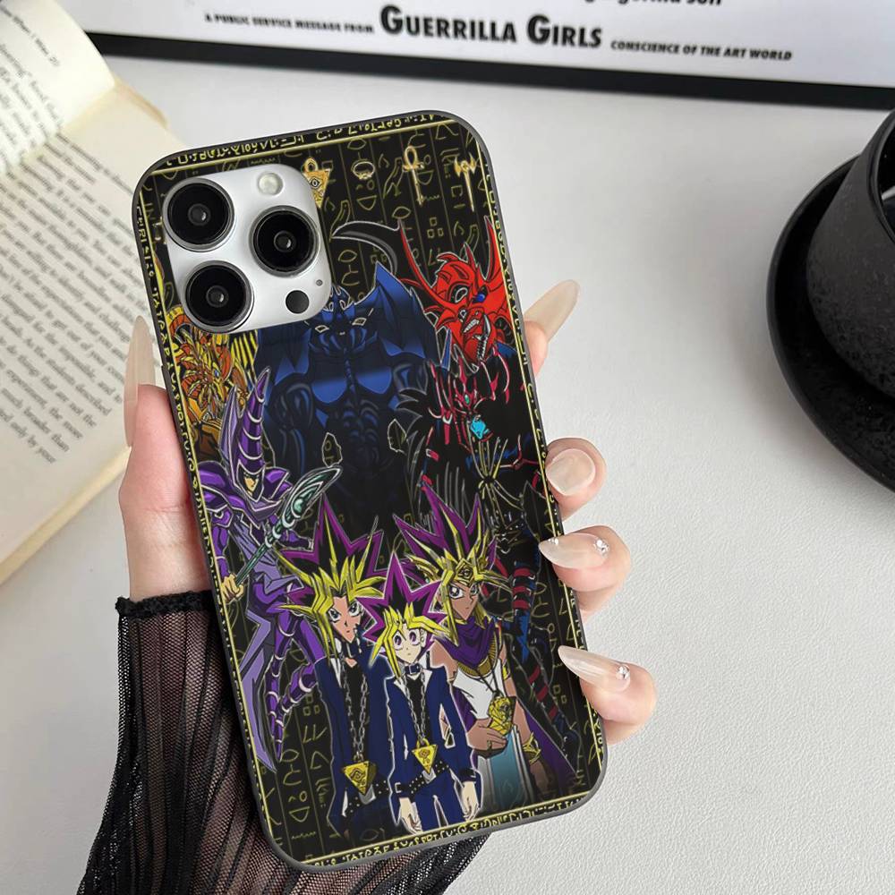 Amine Yu Gi Oh Classic Soft Corrugated Transparent Phone Case For IPhone 17 15 16 11 12 13 14 Pro Max Plus Pro
